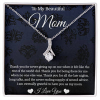 Appreciation Necklace for Mom - Gold & White Gold Options